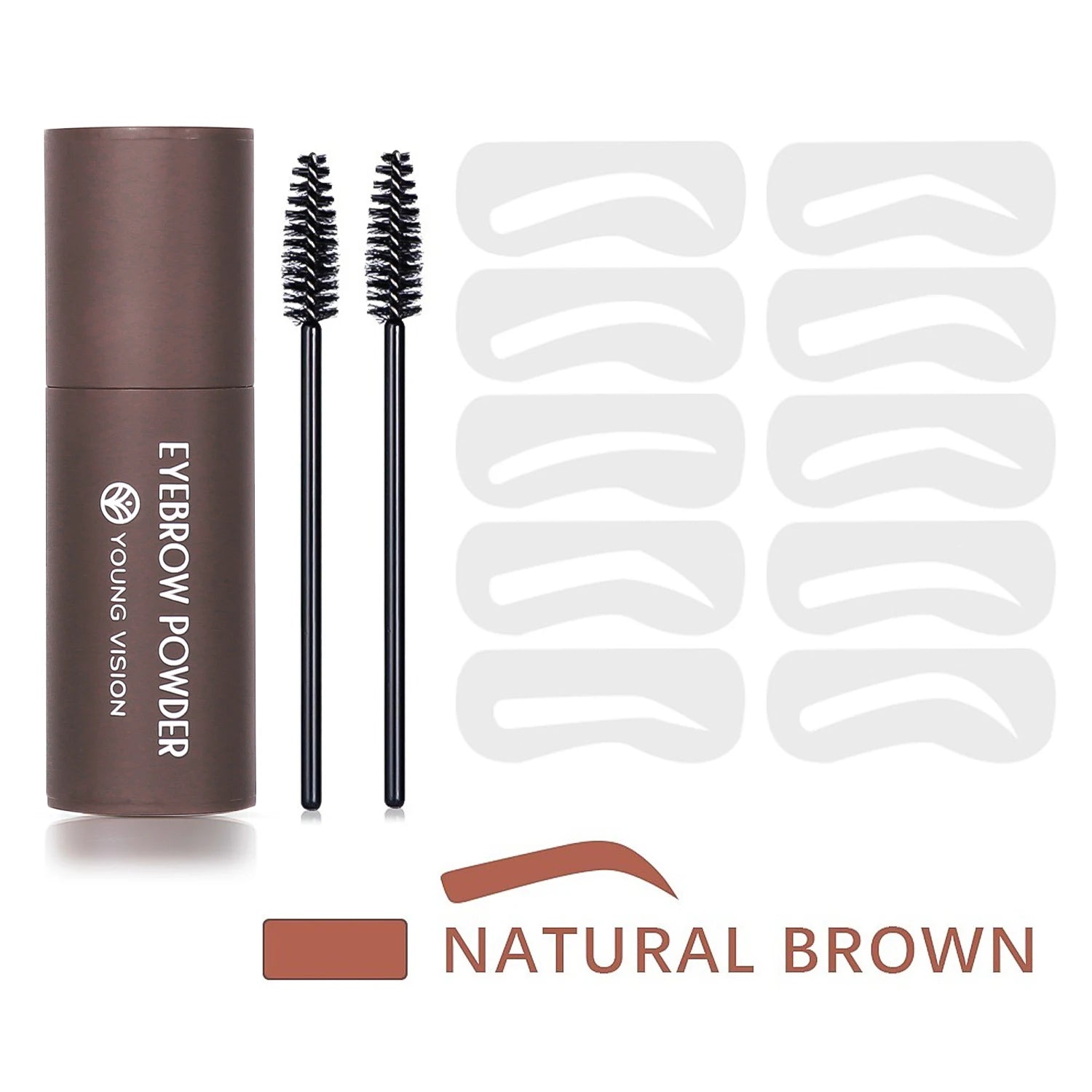 Eyebrow Stamp Stencil Kit for Long-Lasting Waterproof Makeup - Smarsty