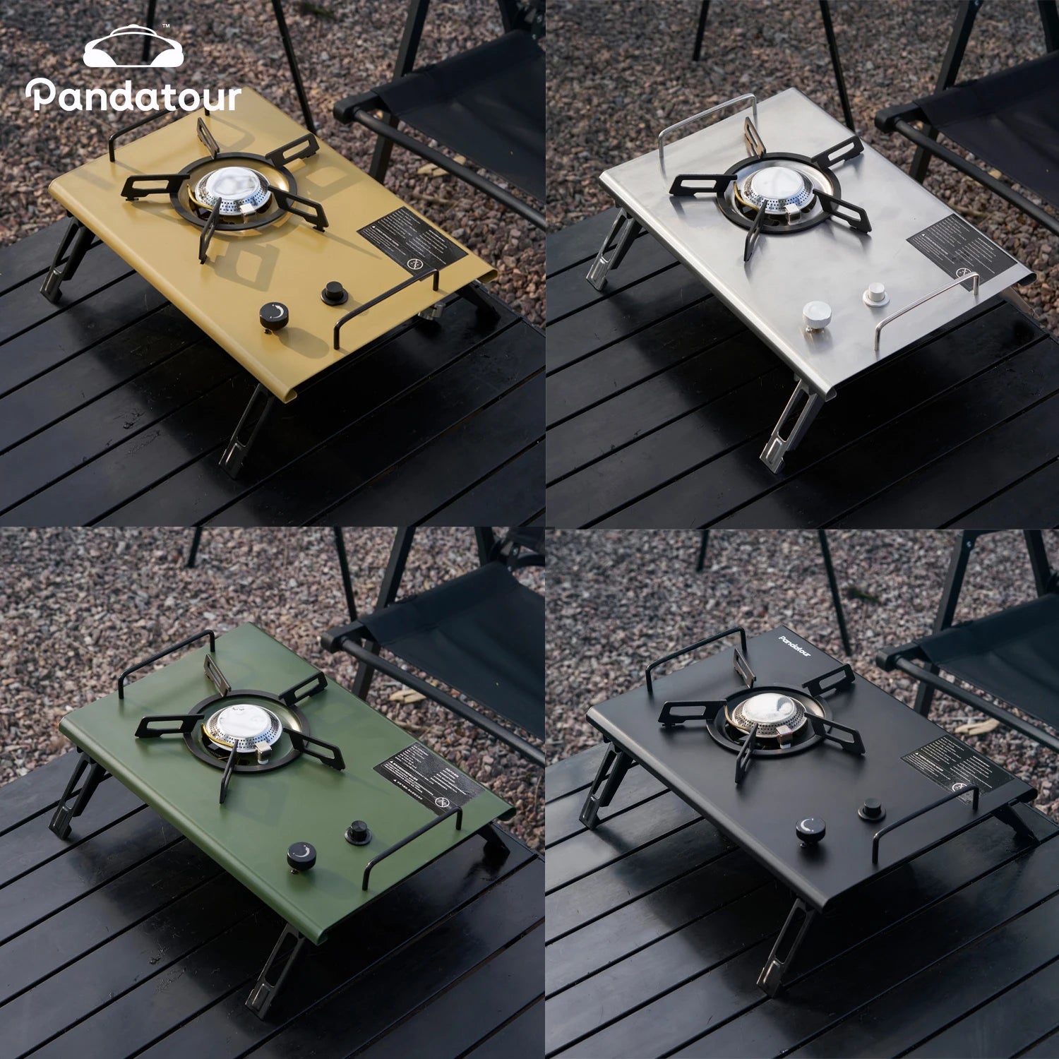Pandatour Outdoor IGT Camping Stove Durable Copper Head Easy Equiped One-Touch One lick Ignite Table Stove Tourism Cooker Stove