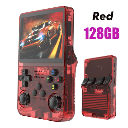 128G R36S Retro Handheld Video Game Console Linux System 3.5 Inch IPS Screen R35s Pro Portable Pocket Video Player 64GB Games - Smarsty