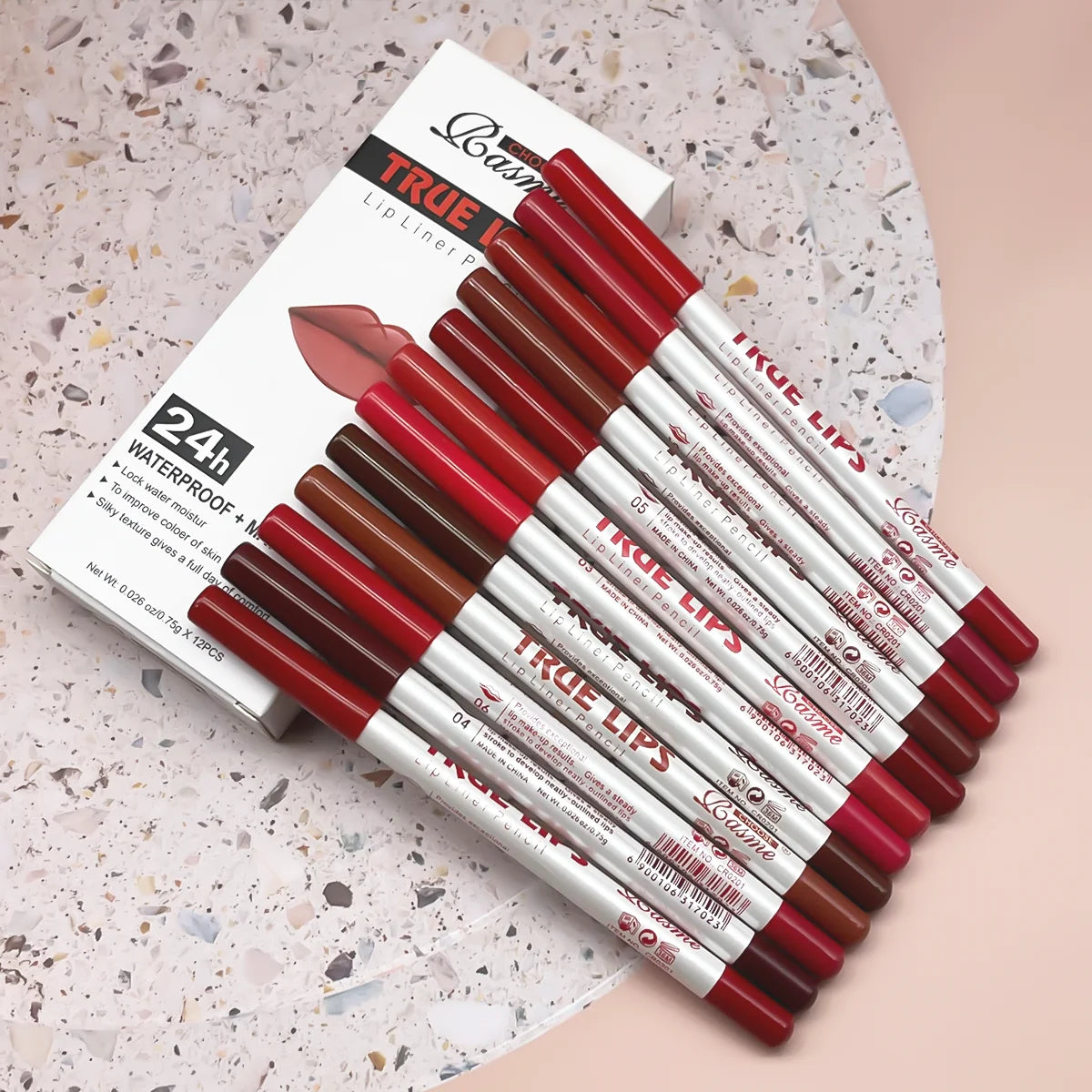 12 Piece Long Lasting Lipstick Set with Lip Liner - Smarsty
