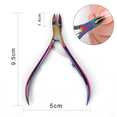 Professional Stainless Steel Nail Care Kit with Cuticle Scissors - Smarsty