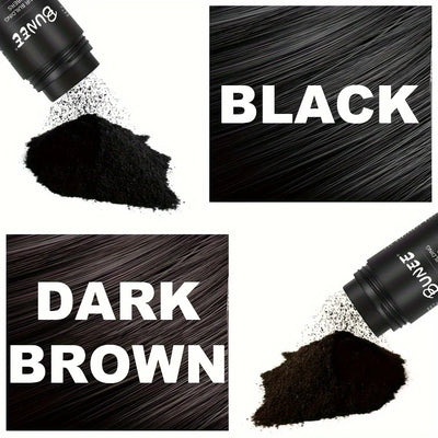 BUNEE Hair Fiber 27.5g: Men's natural hair-thickening fibers for balding areas, fills part lines, includes 27.5g fiber powder. - Smarsty