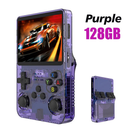128G R36S Retro Handheld Video Game Console Linux System 3.5 Inch IPS Screen R35s Pro Portable Pocket Video Player 64GB Games - Smarsty