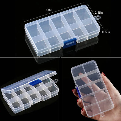 Transparent Adjustable Jewelry Storage Box for Easy Organization - Smarsty