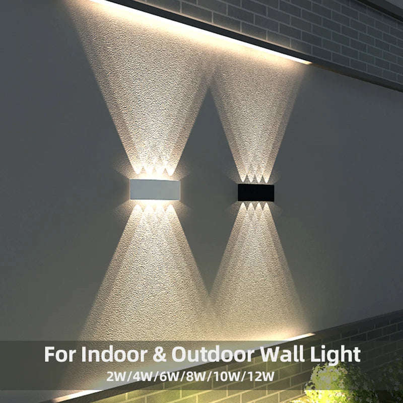 Waterproof Aluminum LED Wall Lamp for Indoor and Outdoor Use - Smarsty