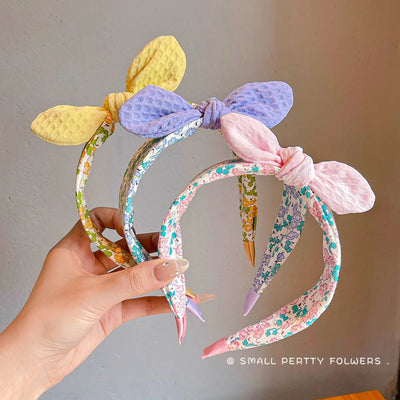 Korean Rabbit Ear Headband Wide Band Cute Comfortable Girls - Smarsty