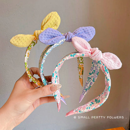Korean Rabbit Ear Headband Wide Band Cute Comfortable Girls - Smarsty
