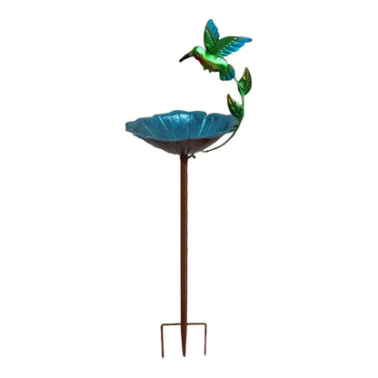 Sturdy Iron Outdoor Bird Bath for Garden Decor - Smarsty