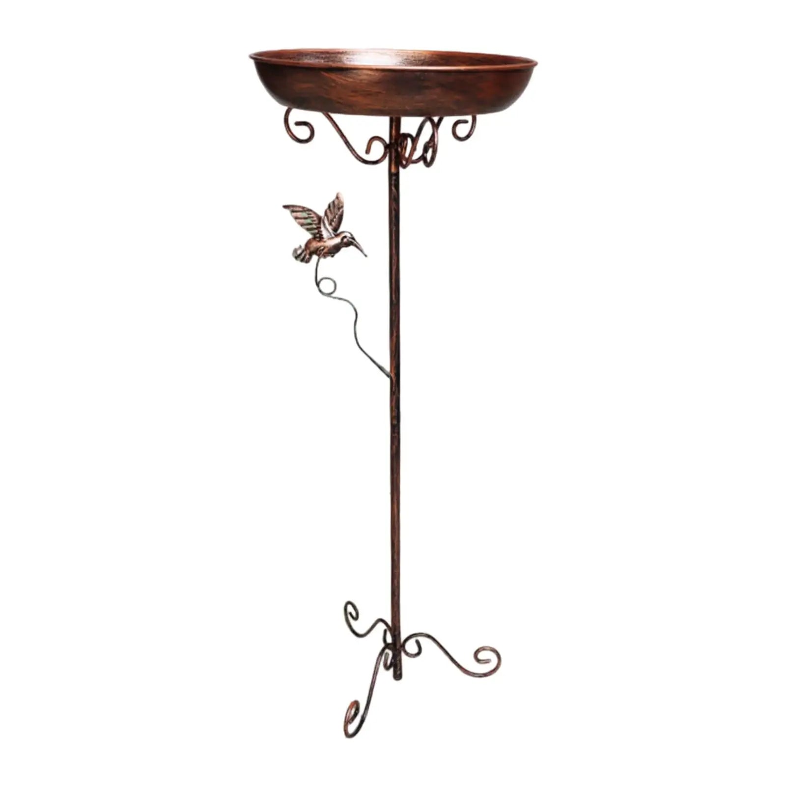 Sturdy Iron Outdoor Bird Bath for Garden Decor - Smarsty