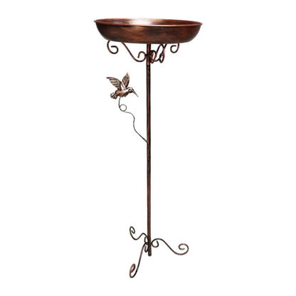 Sturdy Iron Outdoor Bird Bath for Garden Decor - Smarsty