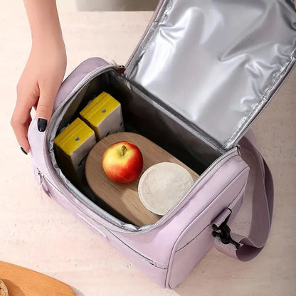 Insulated Lunch Bag With Padded Shoulder Strap For Work - Smarsty