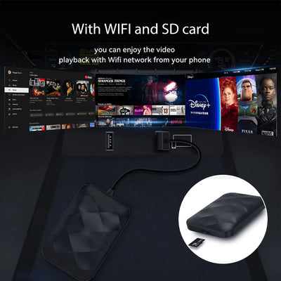 3IN1 Android14 Wireless Carplay Android Auto 2025 NewAdapter Upgrade Plug&Play For Youtube Netflix Dongle Wireless Car AI TV BOX - Smarsty