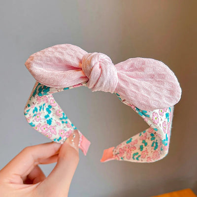 Korean Rabbit Ear Headband Wide Band Cute Comfortable Girls - Smarsty