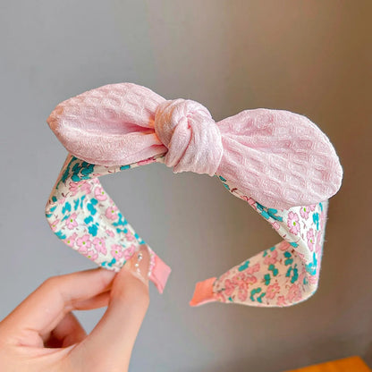 Korean Rabbit Ear Headband Wide Band Cute Comfortable Girls - Smarsty