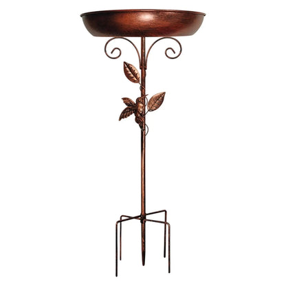 Sturdy Iron Outdoor Bird Bath for Garden Decor - Smarsty