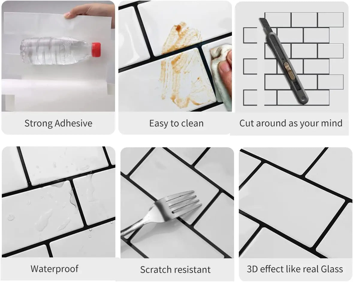 Peel and Stick 3D Brick Wall Stickers for Easy Home Decor - Smarsty