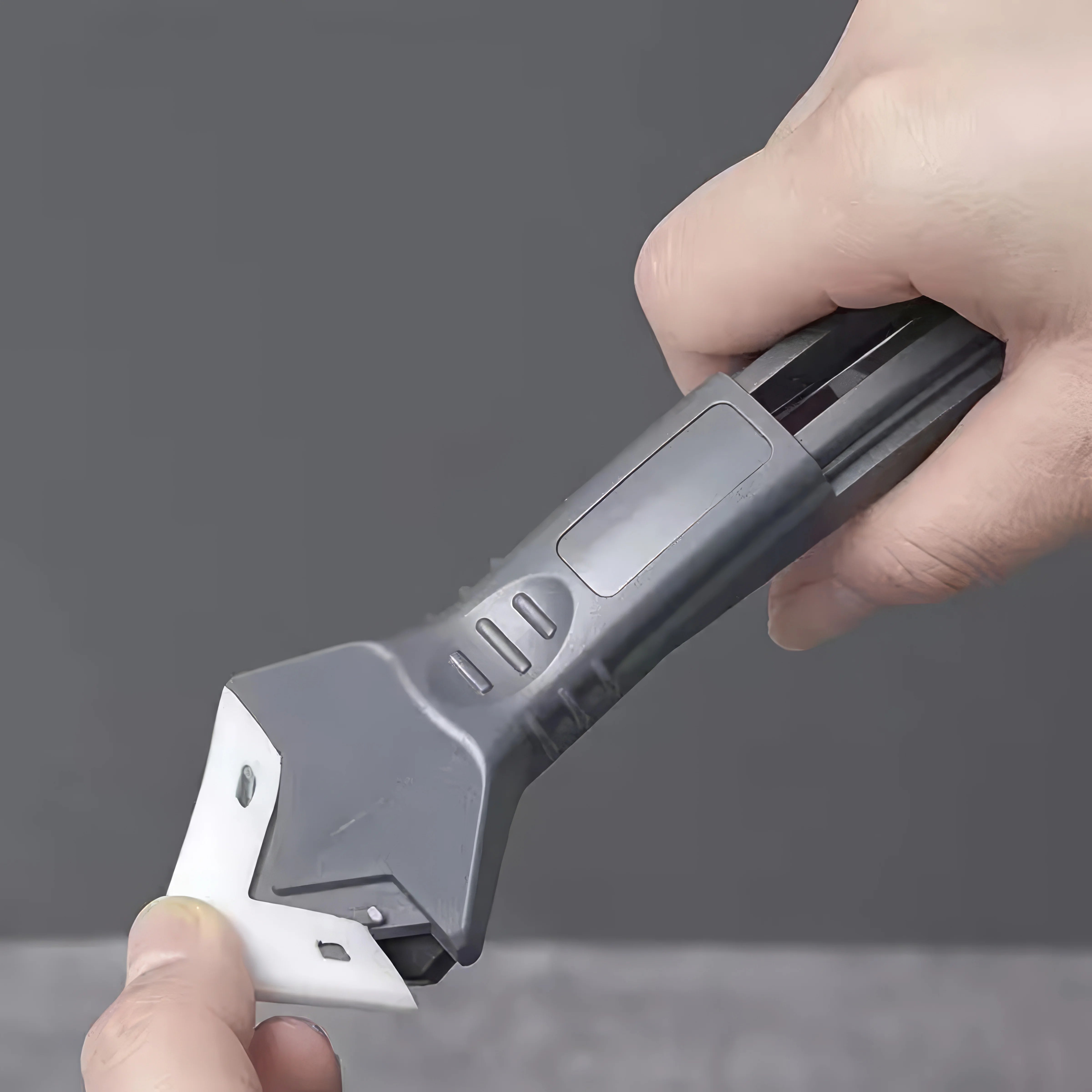 1/2 Piece Five in One Sealant Removal Tool Black, Easy To Grip, Durable Tool, Suitable for Bathroom, Kitchen Floor, Windows