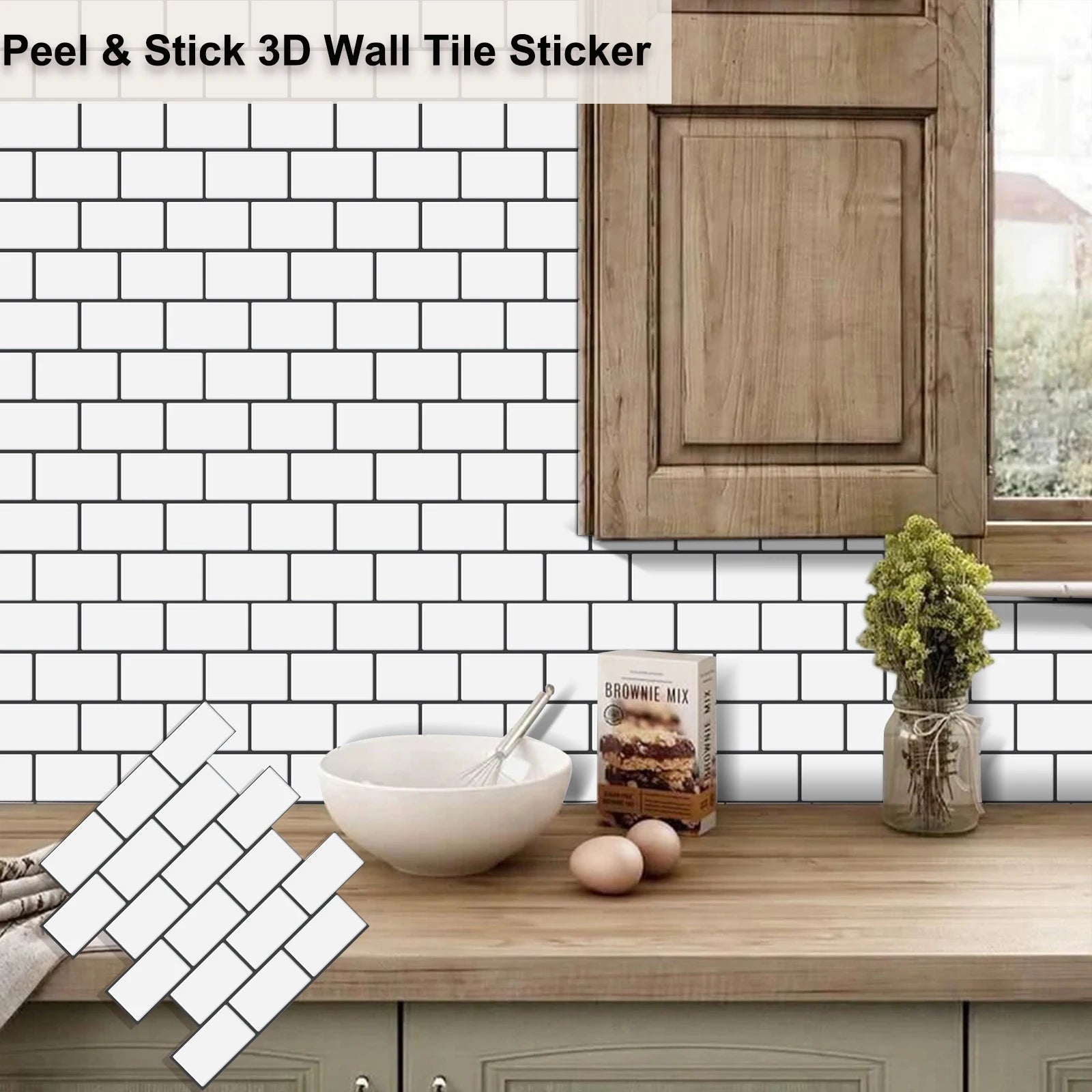 Peel and Stick 3D Brick Wall Stickers for Easy Home Decor - Smarsty