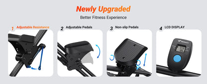 MERACH Stair Stepper for Home Gym Exercise New Version Vertical Climber Machine Full-Body Workout Compact Folding Cardio Stepper