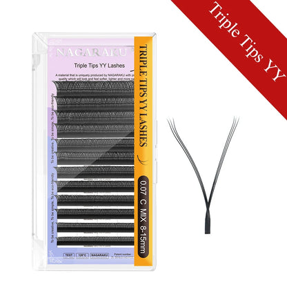 YY Shape Triple Top Eyelash Extensions for Volume - Smarsty
