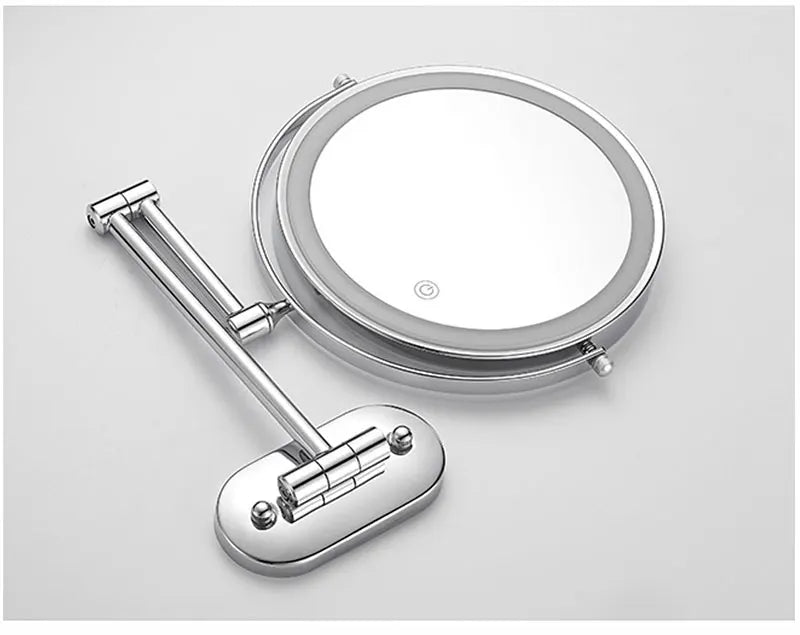 8 Inch Chrome Makeup Mirror with Dual Magnification - Smarsty