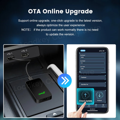 Wireless CarPlay Android Auto Adapter For All Cars Spotify - Smarsty