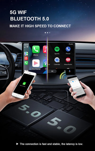3IN1 Android14 Wireless Carplay Android Auto 2025 NewAdapter Upgrade Plug&Play For Youtube Netflix Dongle Wireless Car AI TV BOX - Smarsty