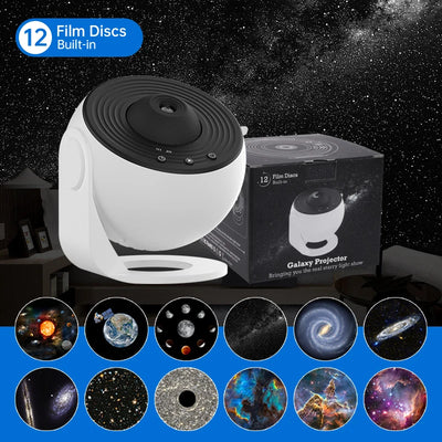Night Light Galaxy Projector Starry Sky Projector 360° Rotate Planetarium Lamp For Kids Bedroom Valentines Day Gift Wedding Deco - Smarsty