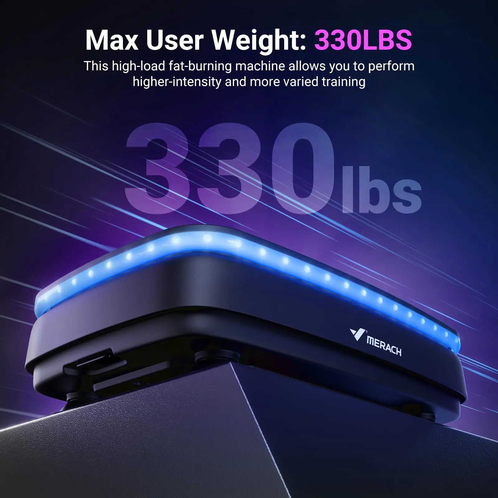 MERACH Vibration Plate Exercise Machine with Light Whole Body Workout Power Vibrate Platform Vibration Plate Lymphatic Drainage - Smarsty
