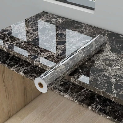 Marble Waterproof Kitchen Wallpaper Easy Peel and Stick - Smarsty