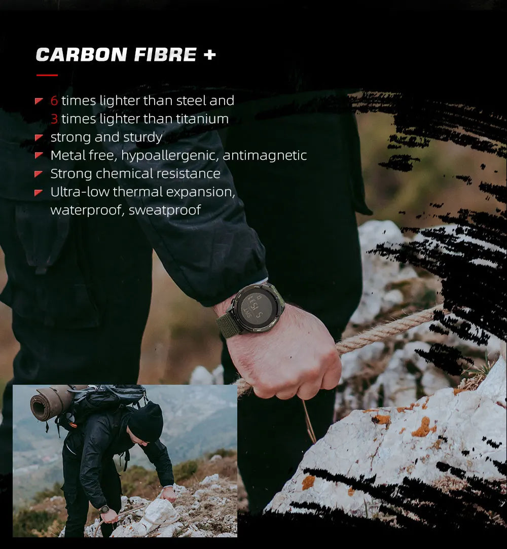 North Edge Alps Men's Waterproof Digital Sports Watch - Smarsty