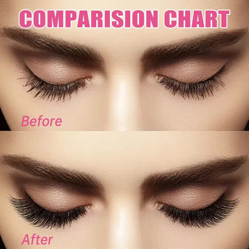3D Cluster Lashes Kit with Glue and Curler - Smarsty