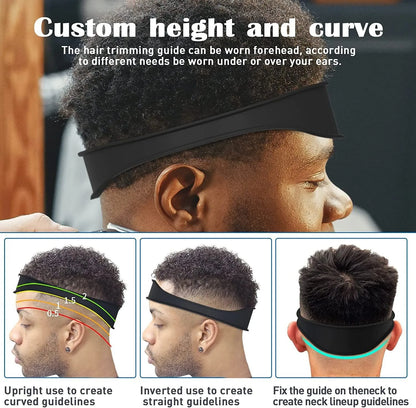 DIY Haircut Guide with Adjustable Silicone Neckline Template - Smarsty