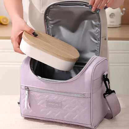 Insulated Lunch Bag With Padded Shoulder Strap For Work - Smarsty