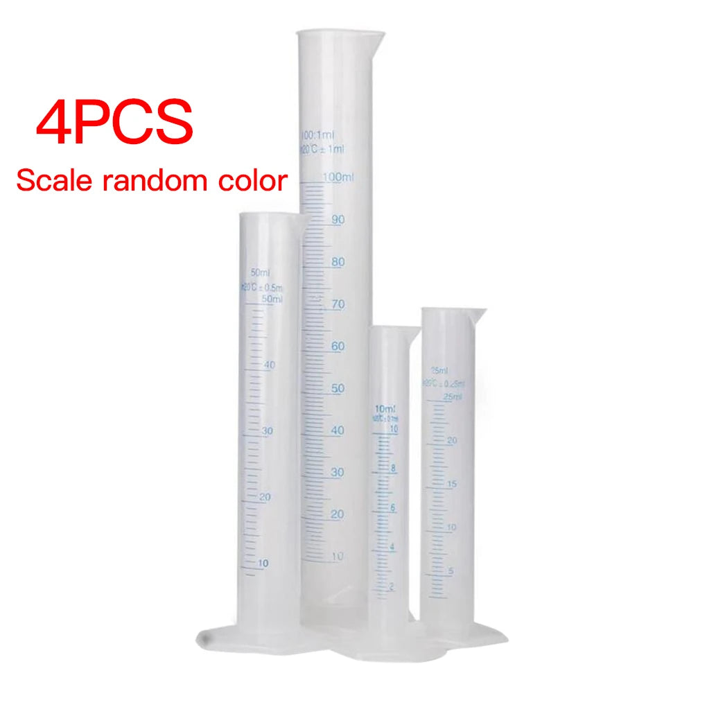 4PCS Transparent Measuring Cups for Accurate Lab Use - Smarsty