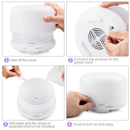 500ml Essential Oil Diffuser with Cool Mist Function - Smarsty