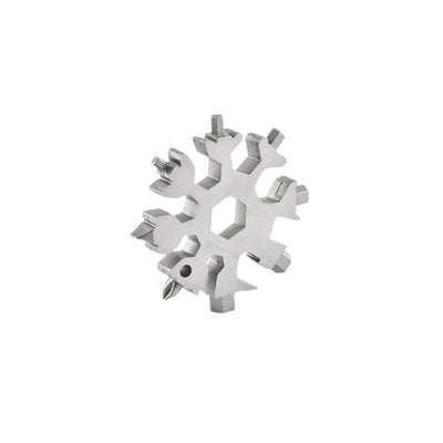 1/2 Snowflake Multi Functional Tool Silver, Durable Structure, Multi Functional Small Tool, Suitable for Camping and Home Use
