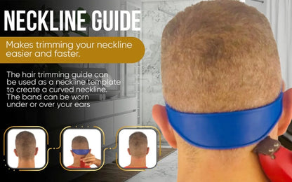 DIY Haircut Guide with Adjustable Silicone Neckline Template - Smarsty