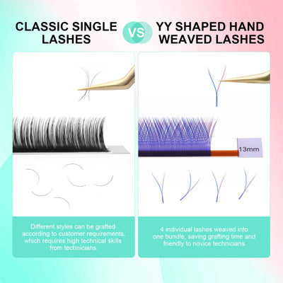 NAGARAKU YY Shape Premium Eyelash Extensions for Natural Look - Smarsty
