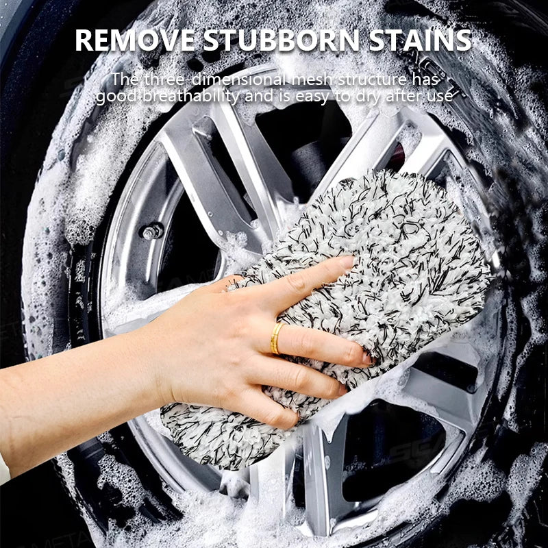 Two Sided Microfiber Car Wash Sponge For Scratch Free Care - Smarsty