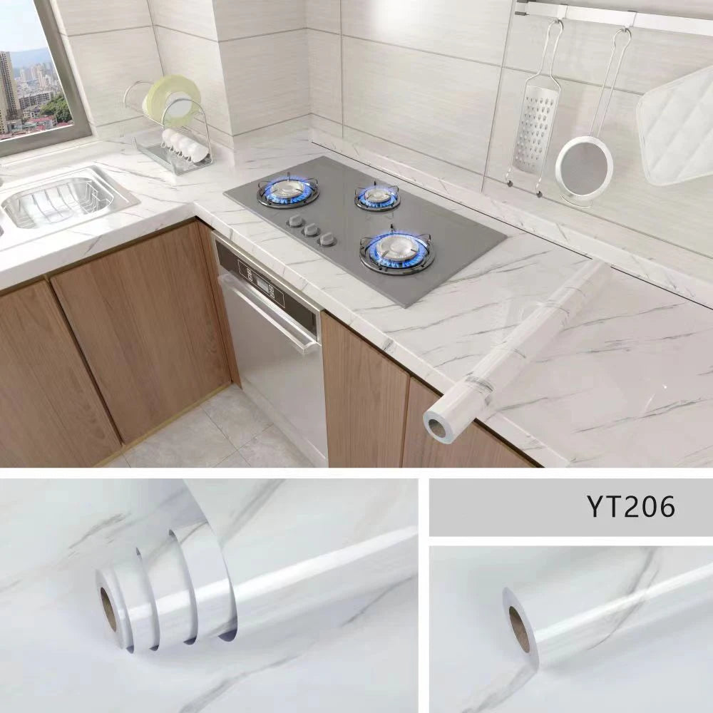 Self-Adhesive Kitchen Wallpaper Easy Installation Waterproof - Smarsty