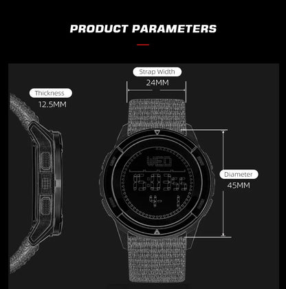 North Edge Alps Men's Waterproof Digital Sports Watch - Smarsty