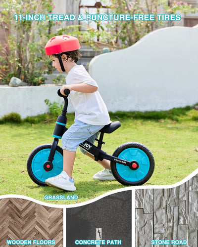 UBRAVOO Fit 'n Joy Beginner Toddler Training Bicycle for Boys Girls 2-4, 4-in-1 Kids Balance Bike with Pedals & Training Wheels - Smarsty