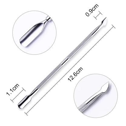 Professional Stainless Steel Nail Care Kit with Cuticle Scissors - Smarsty