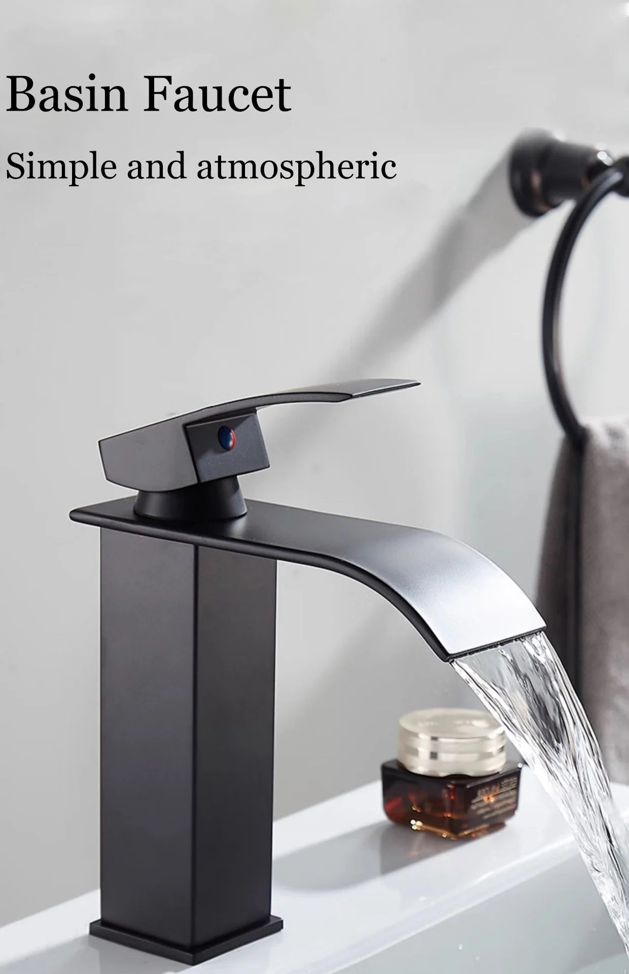 Stainless Steel Waterfall Basin Faucet with Dual Control - Smarsty
