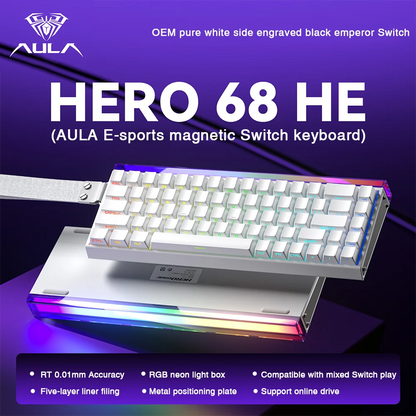 68 Key Magnetic Switch Keyboard Rapid Trigger RGB Wired