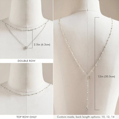 Elegant Pearl Back Chain Jewelry for Brides - Smarsty