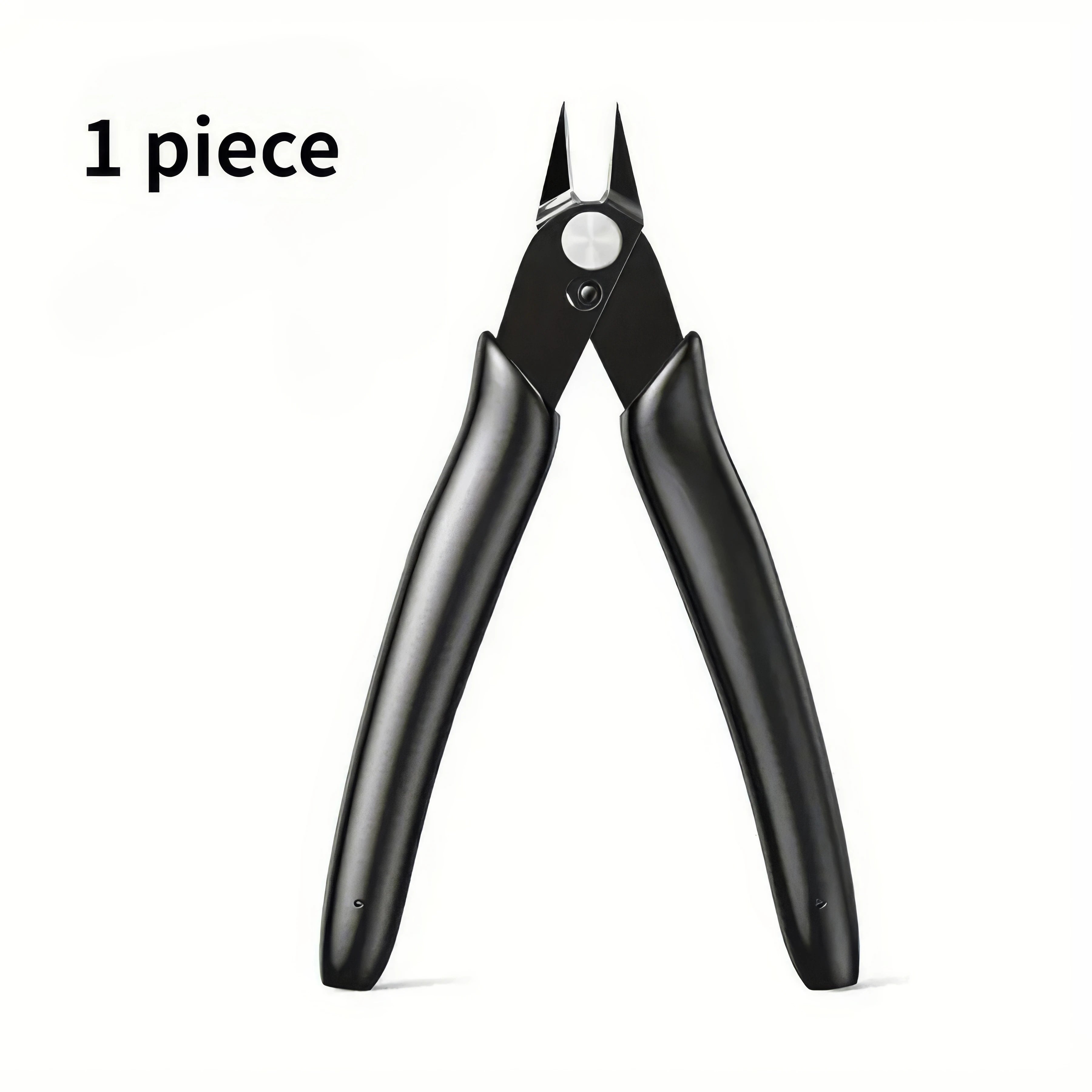 1/2 Piece Carbon Steel Wire Cutter, Black, Non Foldable, Suitable for Craft Wire Cutters, A Must-have Item for Families