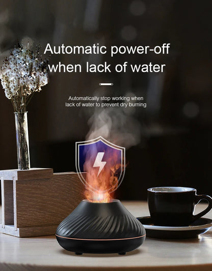 Portable Essential Oil Diffuser with Color Flame Feature - Smarsty