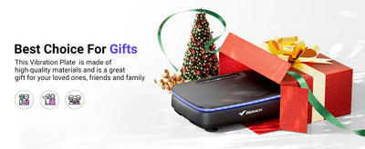 MERACH Vibration Plate Exercise Machine with Light Whole Body Workout Power Vibrate Platform Vibration Plate Lymphatic Drainage - Smarsty
